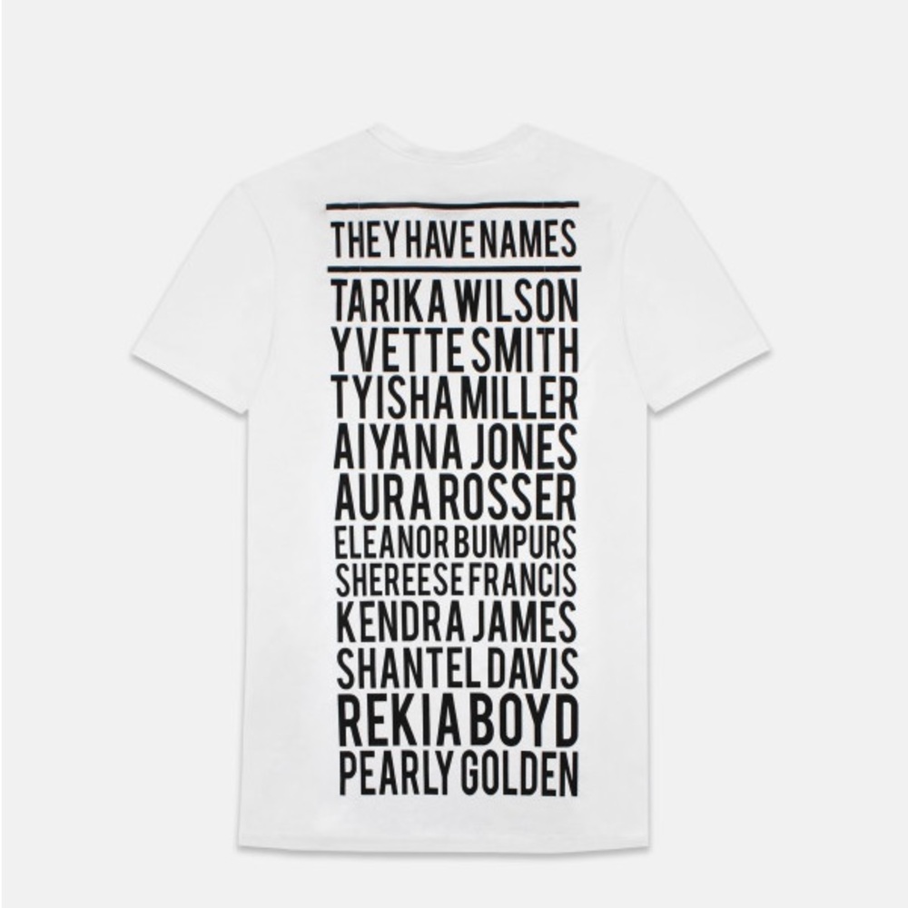 Pyer Moss 'They Have Names' Shirt (Colin Kaepernick GQ Cover Shoot) Size Small